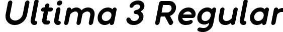 Ultima 3 Regular font - Ultima Bold Italic.ttf