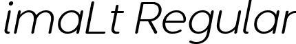 imaLt Regular font - Ultima Light Italic.ttf