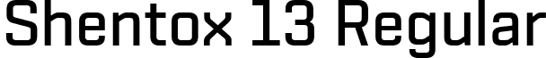 Shentox 13 Regular font - Shentox Medium.ttf