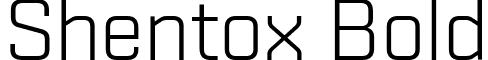 Shentox Bold font - Shentox Light.ttf