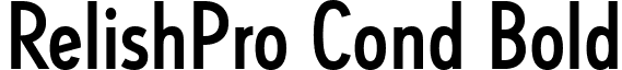 RelishPro Cond Bold font - Relish Pro Condensed Medium.ttf