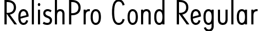 RelishPro Cond Regular font - Relish Pro Condensed Regular.ttf
