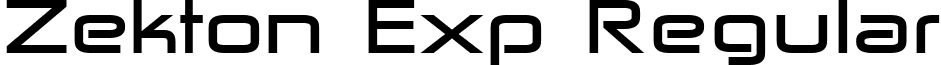 Zekton Exp Regular font - Zekton Extended Bold.ttf
