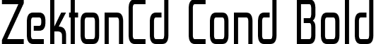 ZektonCd Cond Bold font - Zekton Condensed.ttf
