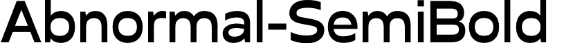 Abnormal-SemiBold & font - Abnormal-SemiBold.otf