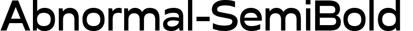 Abnormal-SemiBold & font - Abnormal-SemiBold.ttf