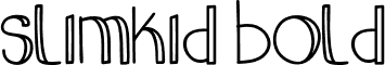 slimkid Bold font - slimkid-Bold.otf
