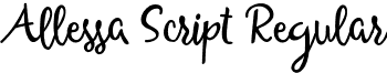 Allessa Script Regular font - Allessa Script.otf