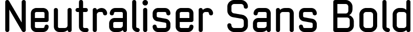 Neutraliser Sans Bold font - Neutraliser Sans Bold.ttf