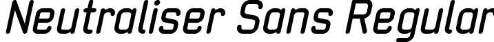 Neutraliser Sans Regular font - Neutraliser Sans Bold Italic.ttf