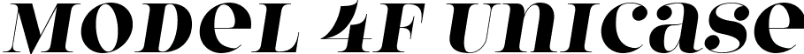 Model 4F Unicase font - Model 4F Unicase Italic.ttf