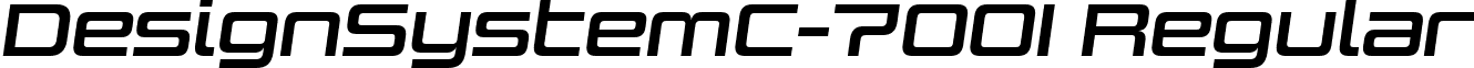 DesignSystemC-700I Regular font - Design System C 700 Italic.ttf