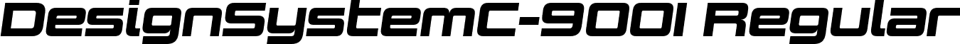 DesignSystemC-900I Regular font - Design System C 900 Italic.ttf
