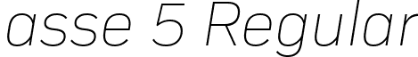 asse 5 Regular font - Compasse Thin Italic.ttf