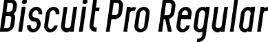 Biscuit Pro Regular font - Biscuit Pro Italic.ttf