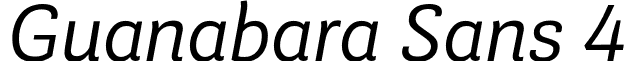 Guanabara Sans 4 font - Guanabara Sans Light Italic.otf