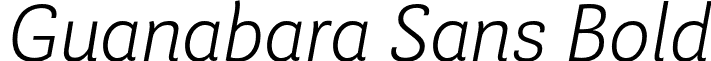 Guanabara Sans Bold font - Guanabara Sans ExtraLight Italic.otf