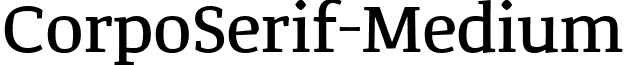 CorpoSerif-Medium & font - Corpo Serif Medium.ttf