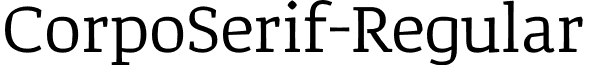 CorpoSerif-Regular & font - Corpo Serif.otf
