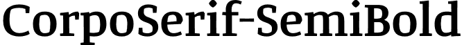 CorpoSerif-SemiBold & font - Corpo Serif Semi Bold.otf