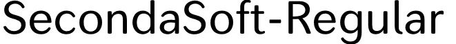 SecondaSoft-Regular & font - SecondaSoft-Regular.otf