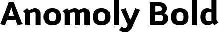 Anomoly Bold font - Anomoly Bold.ttf