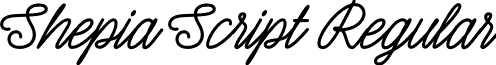 Shepia Script Regular font - Shepia Script.otf