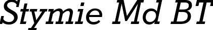 Stymie Md BT font - Stymie Medium Italic.ttf