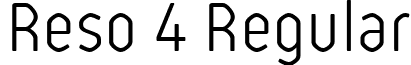 Reso 4 Regular font - Reso Light.ttf