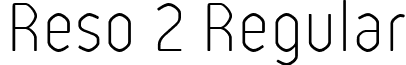 Reso 2 Regular font - Reso Thin.ttf
