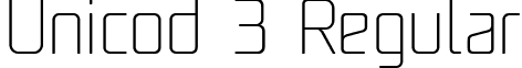 Unicod 3 Regular font - UNicod Sans Light.ttf