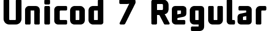 Unicod 7 Regular font - UNicod Sans Bold.ttf
