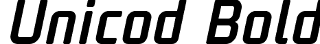 Unicod Bold font - UNicod Sans Medium Italic.ttf