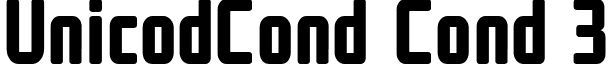 UnicodCond Cond 3 font - UNicod Sans Condensed Bold.ttf
