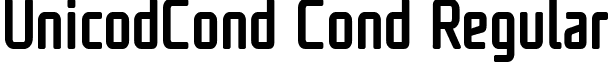 UnicodCond Cond Regular font - UNicod Sans Condensed Medium.ttf