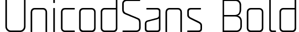 UnicodSans Bold font - UNicod Sans UltraLight.ttf
