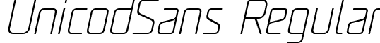 UnicodSans Regular font - UNicod Sans UltraLight Italic.ttf