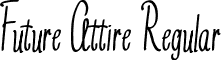 Future Attire Regular font - future attire.ttf