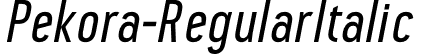 Pekora-RegularItalic & font - Pekora Regular Italic.otf
