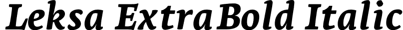 Leksa ExtraBold Italic font - Leksa-ExtraboldItalic.otf