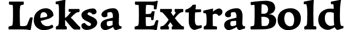 Leksa ExtraBold font - Leksa-ExtraBold.otf