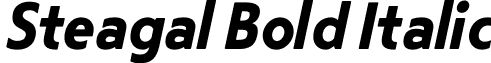 Steagal Bold Italic font - Steagal-BoIt.otf