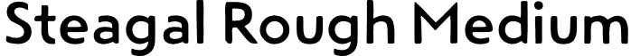 Steagal Rough Medium font - SteagalRough-Me.otf