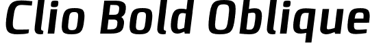 Clio Bold Oblique font - LeType - ClioBoldOblique-Bold.otf