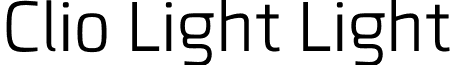 Clio Light Light font - LeType - ClioLight-Light.otf