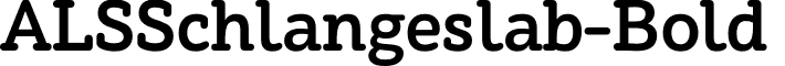 ALSSchlangeslab-Bold & font - alsschlangebold.otf