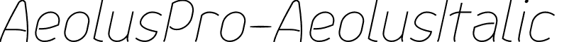 AeolusPro-AeolusItalic & font - AeolusPro-AeolusItalic.otf