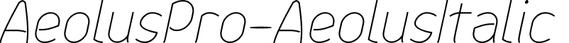 AeolusPro-AeolusItalic & font - AeolusPro-AeolusItalic.ttf