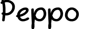 Peppo & font - Peppo.otf