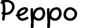 Peppo & font - Peppo.ttf